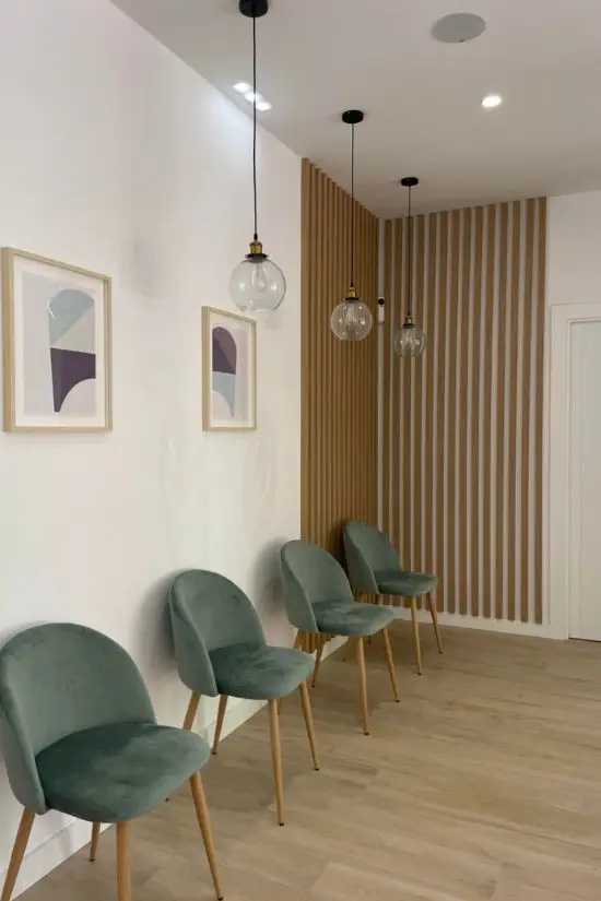 Sala de espera de la clínica